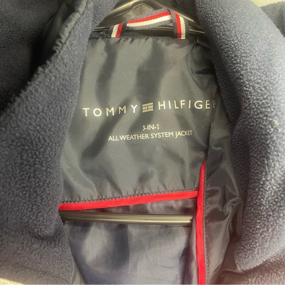 TOMMY HILFIGER Women 3-in-1 Weather System Coat Jacket Red/Blue SZ/MED - Picture 3 of 14